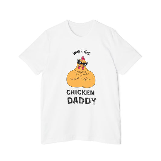 Funny Chicken Daddy T-Shirt, Cute Poultry Lover Tee, Gift for Dad, Father's Day Shirt, Quirky Animal Print Top