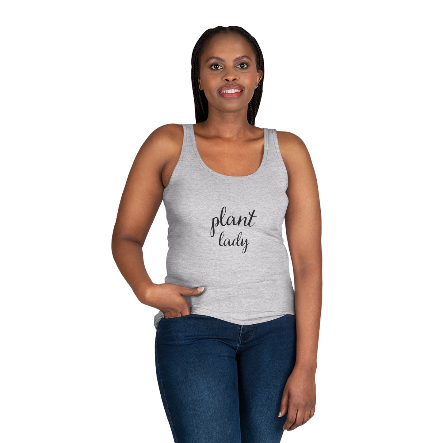 Plant Lady Women's Tank Top | Cute Floral Graphic Tee, Gift for Plant Moms, Summer Fashion, Gardening Lover Top