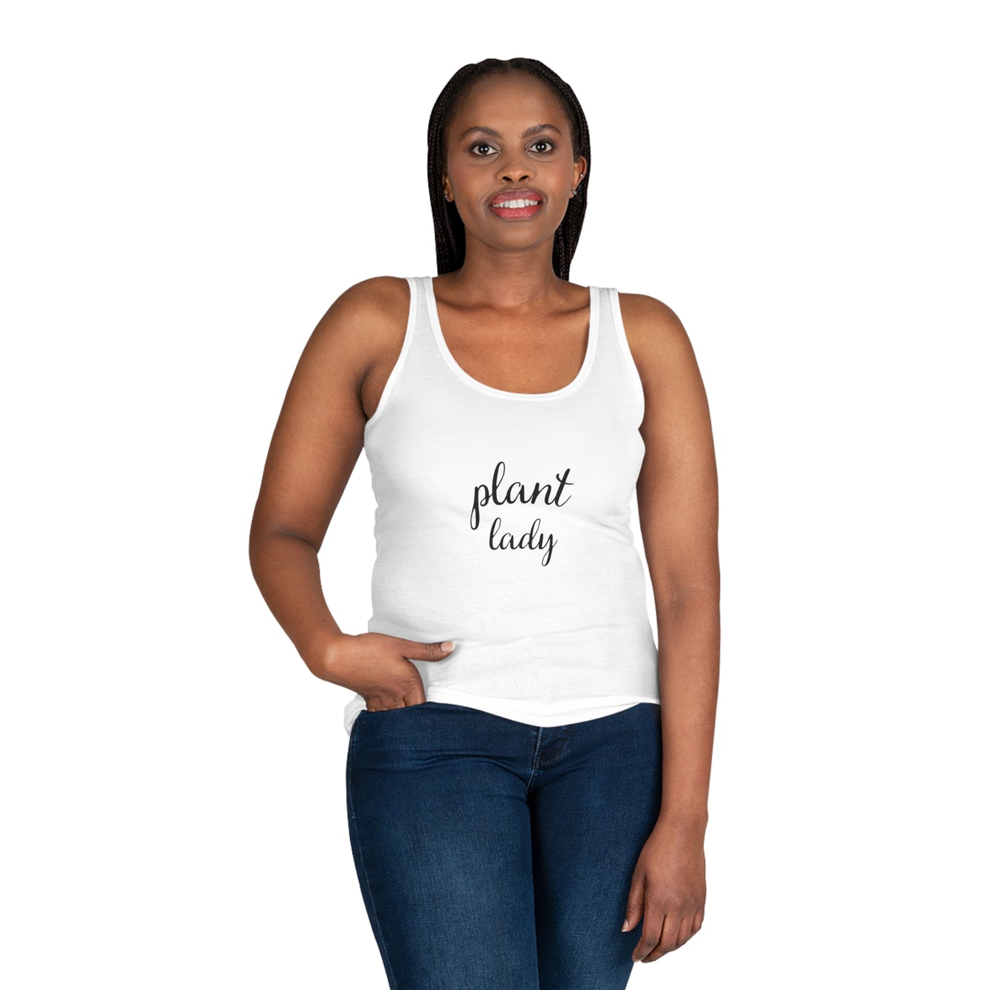 Plant Lady Women's Tank Top | Cute Floral Graphic Tee, Gift for Plant Moms, Summer Fashion, Gardening Lover Top